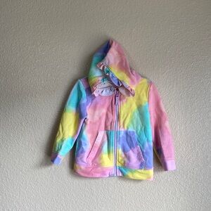 5/$15 Cat & Jack Girls Multicolored Zip Up Sweater 18M